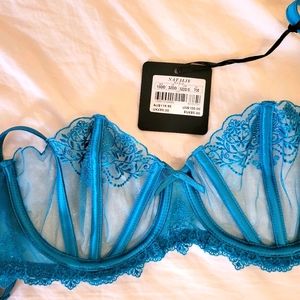 Honey Birdette Natalie Teal bra 32DD/70E